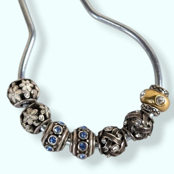 Lot of 7 Vintage Brighton Small Bead Charms - Picture 1 of 4